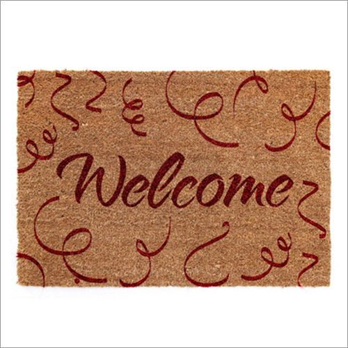 Single Colour Pvc Backed Coir Mat Design: Customized