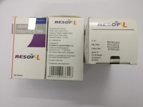 Tablets Resof - L Tablet(Lediavespir 90 Mg + Sofososbuvir 400 Mg)