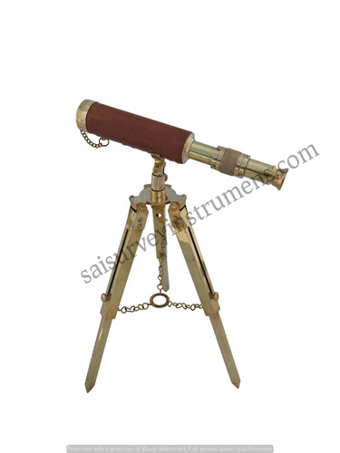 10 Inch Brass Telescope With Metal Stand
