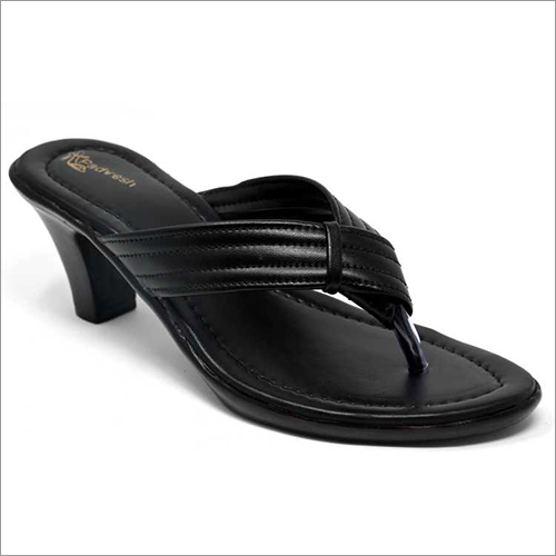 Ladies Black Casual  Wear Heels Sandals