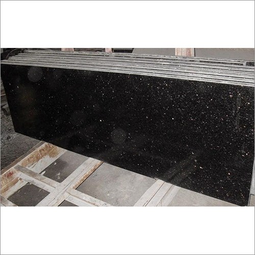 High Quality India Black Galaxy Granite Slab