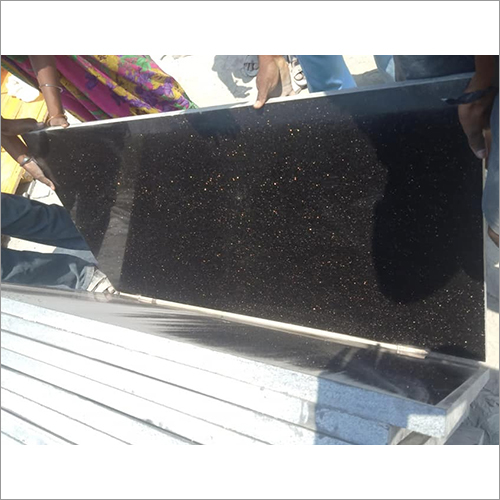 Black Galaxy Tiles Polished Black Galaxy Slab