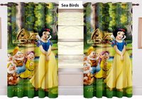 Long Crush Digital Print Curtains
