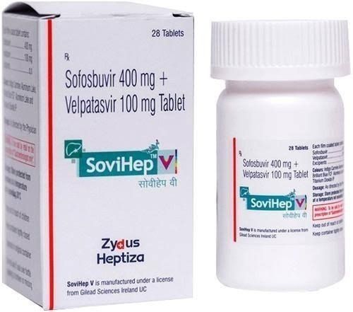 Sovihep V Tablet Ingredients: Sofosbuvir (400Mg) + Velpatasvir (100Mg)