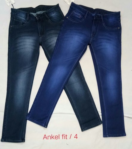 Branded Whisker Washed Mens Jeans