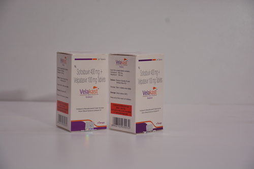 Tablets Velakast Tablet(Sofosbuvir 400Mg + Velpatasvir 100Mg Tablet)