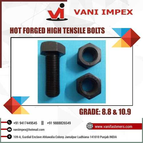 Hot Forged High Tensile Bolts