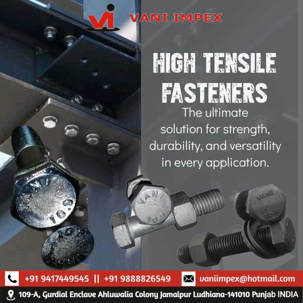 High Tensile EN19 Vani Hexagon Screw Grade 10.9