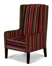 Multi-colour Wing Chair.
