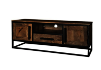 Mango Wood Industrial T.v. Stand.