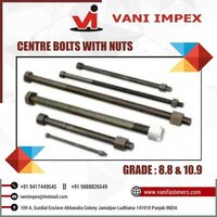 Centre Bolts With Nuts - Mild Steel, 35mm-500mm Length, 8mm-20mm Diameter, Zinc Plated Finish | Round Head, Metric Thread, Iso Grade 4.8, 8.8, 10.9