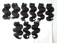 Indian Body wave human hair , Double machine wefts