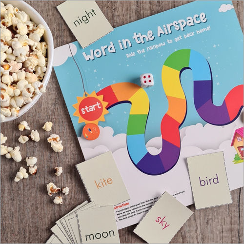 Multicolor Words In The Air Space Board Games