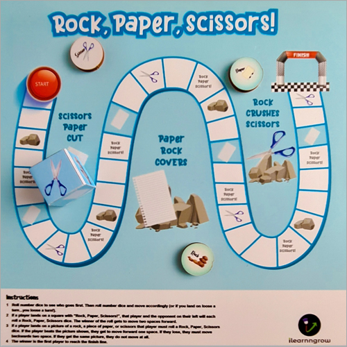 Multicolor Rock Paper Scissor Board Games