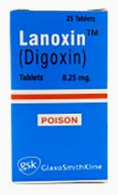 Lanoxin -digoxin- O.25 Mg 25 Tablets