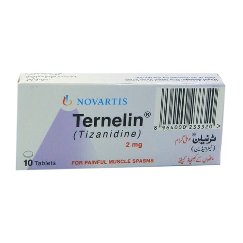 Ternelin -tizanidin- 2 Mg 10 Tablets