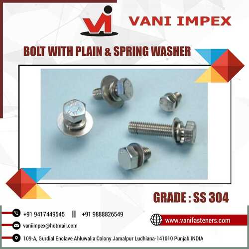 Hex Head Bolt With Plain Washer