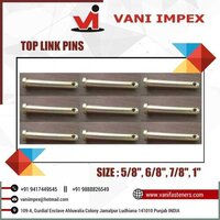 Mild Steel Zinc Plated Top Link Pins - 5/8" X 3" To 14", 6/8" X 3" To 14", 7/8" X 3" To 14", 1" X 3" To 14" | Corrosion Resistant, Black & Grey Finish, For Auto Industry