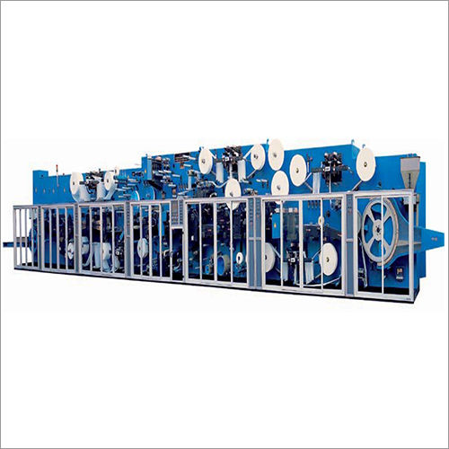 Blue Fully Automatic Diaper Making Machine