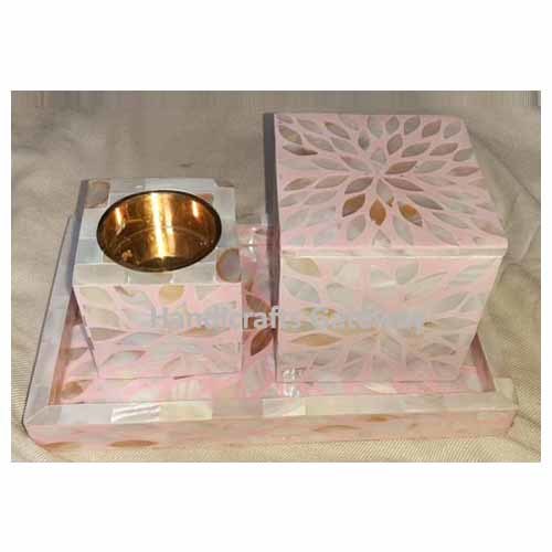 Beautiful Mother Of Pearl Bakhoor Set For Birthday Gifts