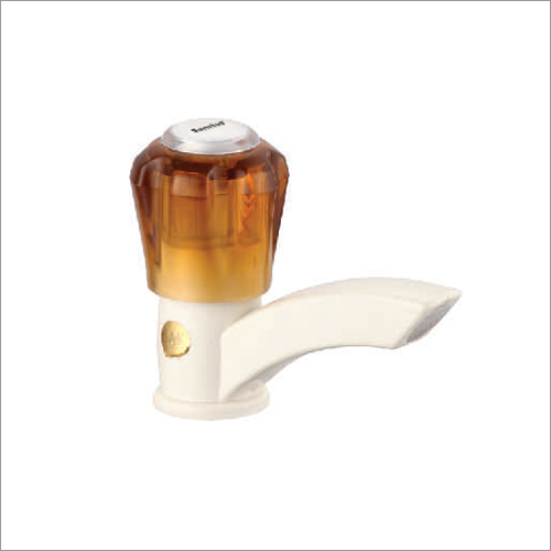 White Color Versatile Design Pillar Cock - Material: Plastic