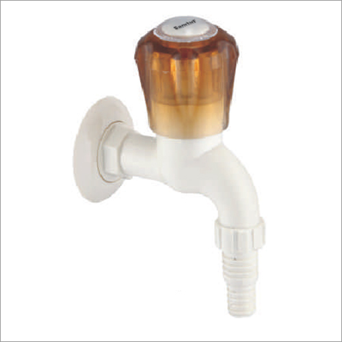 Poshware Plastic Nozzle Bib Cock - Color: White