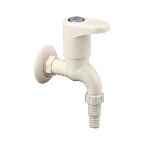 Turbo Bib Cock Water Tap - Color: White