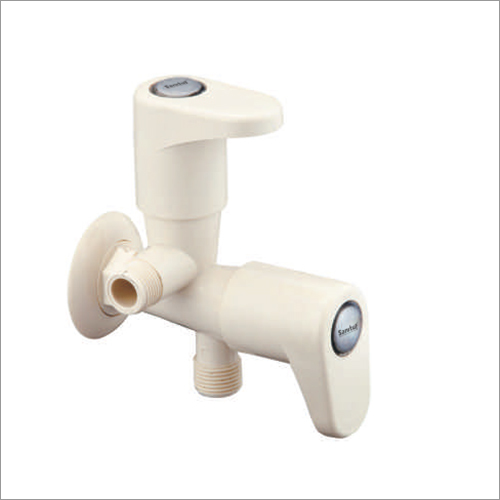 Pvc 2 Way Angle Valve Oval - Color: White