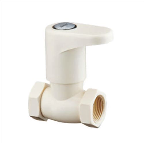 Plastic Concealed Stop Cock - Color: White