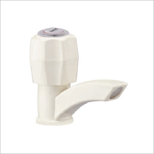 Glossy White Finish Pvc Pillar Cock - Material: Ptmt