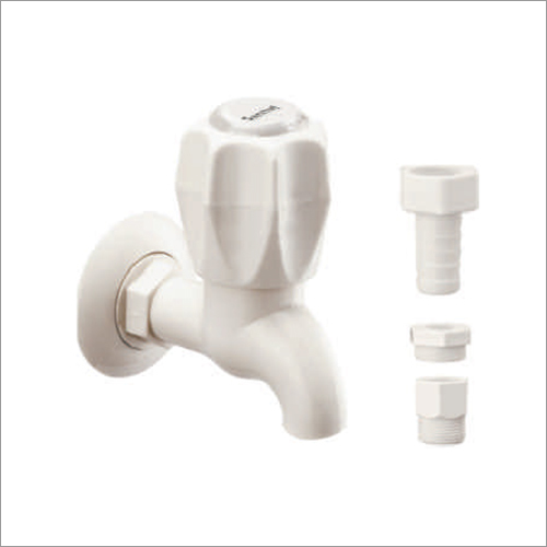 White Pvc Washing Machine Tap - Material: Ptmt