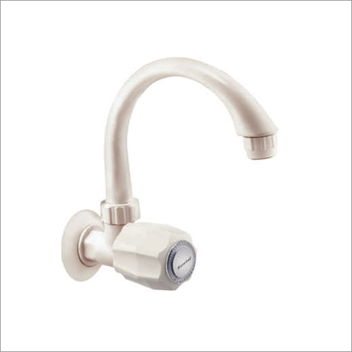 9Inch Kolors Joy White Pvc Sink Tap - Material: Ptmt