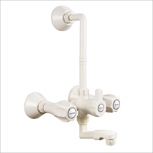 Ptmt Wall Mixer With L Bend - Color: White