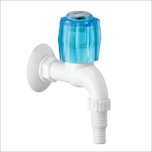 Blue White Nozzle Bib Cock