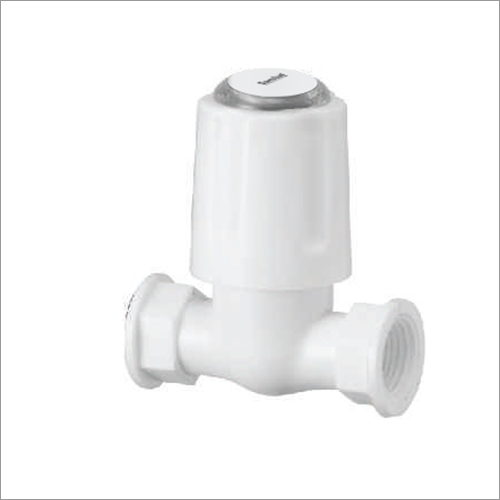 Sanituf Classic 15mm PTMT White Male Stop Cock, CL-216 A