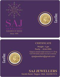 Printed Coin Cards