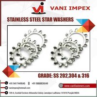 External Star Washers - Stainless Steel, 10mm Diameter | Rust-resistant, Enhanced Load Distribution