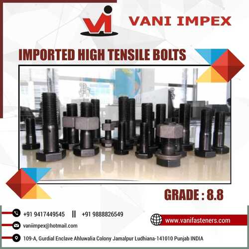 Imported High Tensile Hex Bolts Grade 8.8