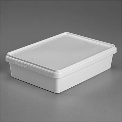 750ml Temper Evident Rectangle White Transparent Container Hardness: Soft