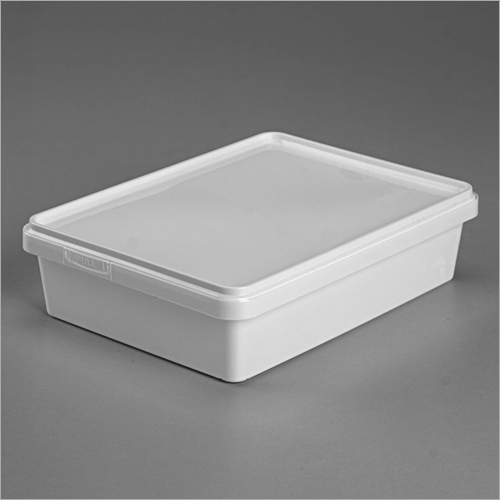 750ml Temper Evident Rectangle White Transparent Container