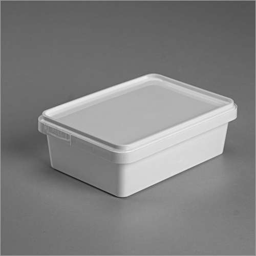 310ml Temper Evident Square White Transparent Container