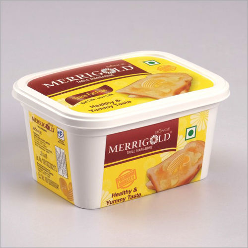 270Ml Sealable Press Type Butter White Container - Hardness: Soft