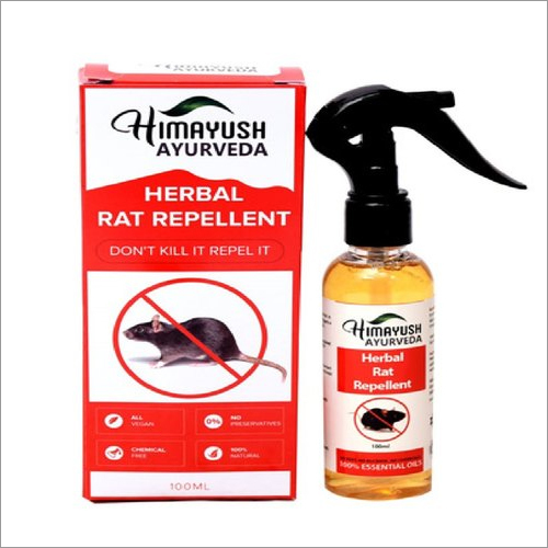 Herbal Rat And Mosquito Repellent Spray - 100 ml Spray Bottle | Chemical Free 100% Natural Family Safe Formula Non-Toxic Easy To Use