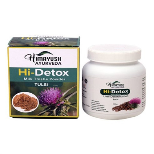 Hi Detox Tulsi Milk Thistle Powder Direction: 2 Gm With Water Thrice Daily