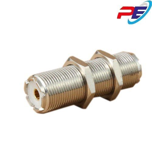 Silver Uhf Female To Tnc Female Adaptor