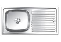 45X20X9 DELUXE SINGLE Bowl with Drain Board Sink