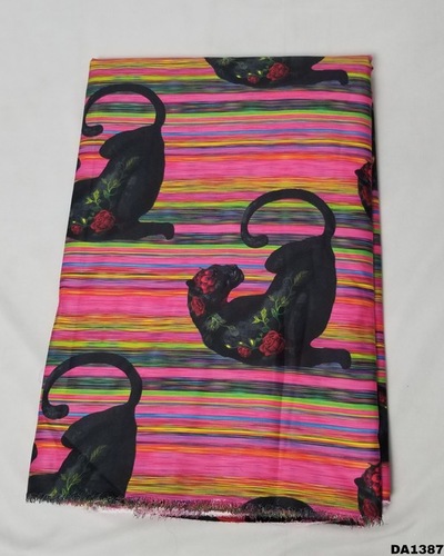 Digital Prints Mini Micro Silk Fabric