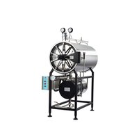 Steri Horizontal Cylindrical Manual Steam Sterilizer - Ss 304 Material, 15 Min Sterilization Time, 121-134â°c Temperature Range, Silver Color | For Automated Pharmaceutical Labs, Hi-tech Universities, Research Applications