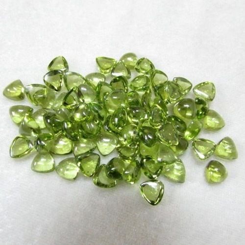 6mm Peridot Triilion Cabochon Loose Gemstones