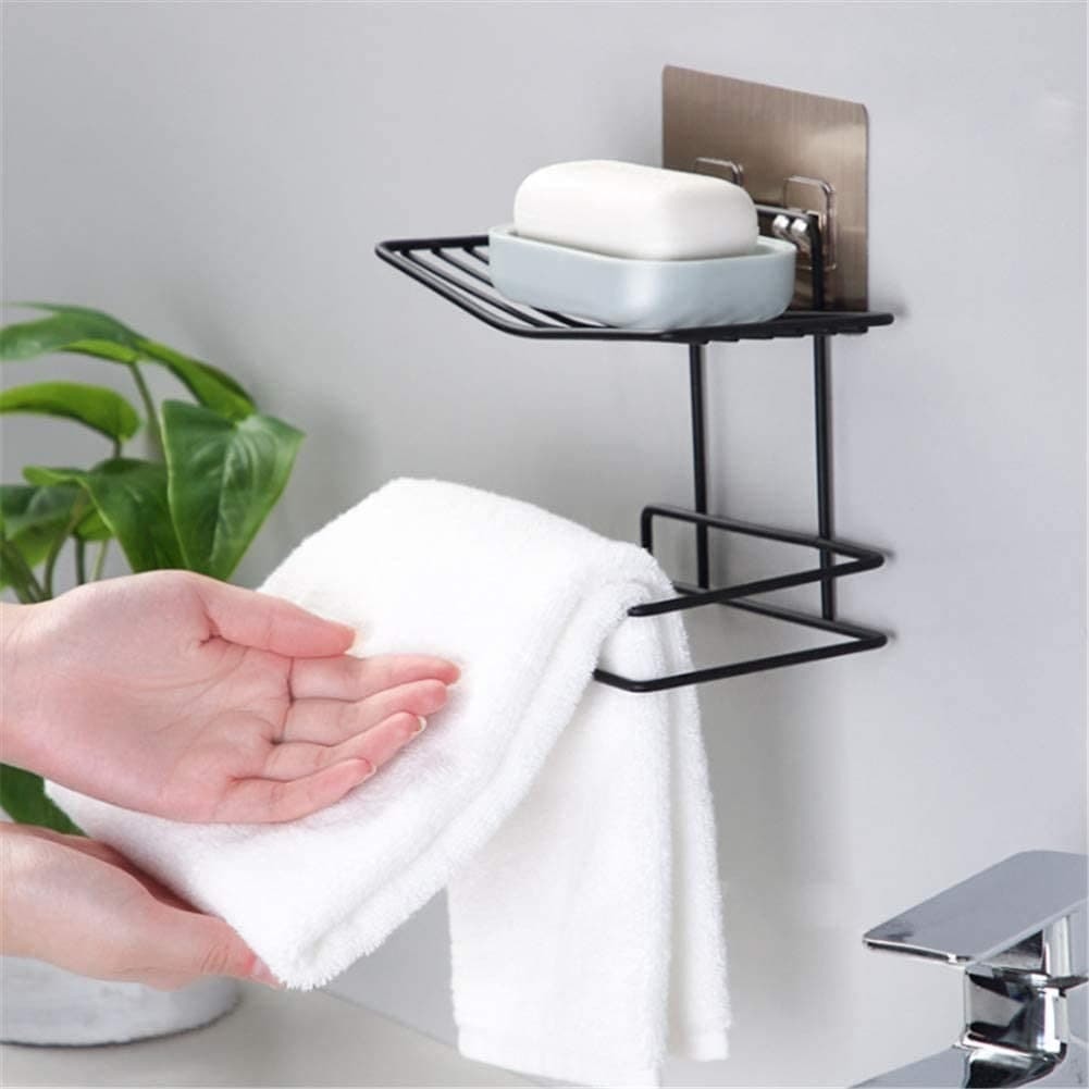 Toilet Paper Holder With Mobile Phone Storage Shelf